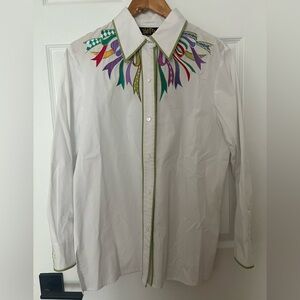 Vintage Bob Mackie Embroidered Shirt